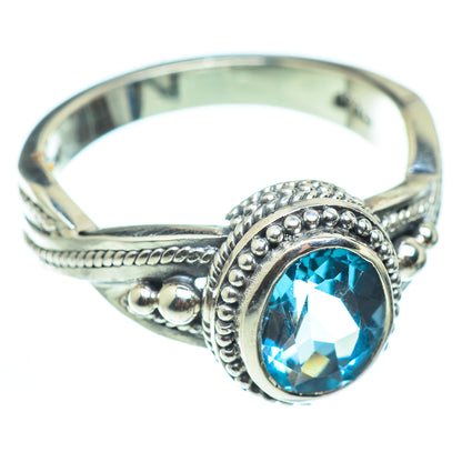 Blue Topaz Rings handcrafted by Ana Silver Co - RING52377