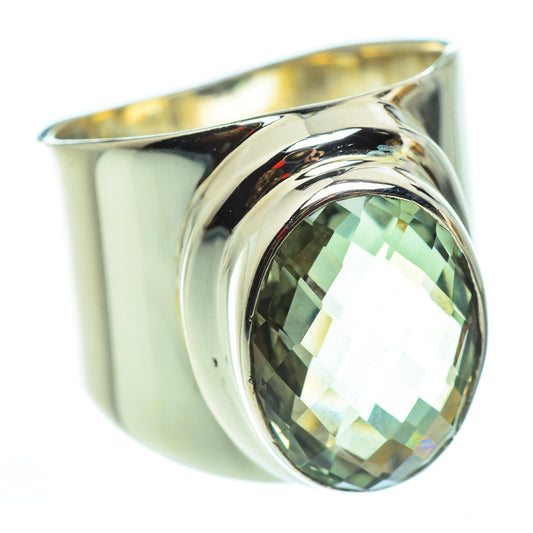 Green Amethyst Rings handcrafted by Ana Silver Co - RING52440