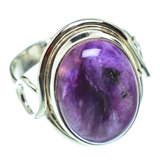 Charoite Rings handcrafted by Ana Silver Co - RING52509