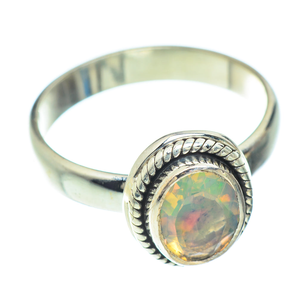 Ethiopian Opal Rings handcrafted by Ana Silver Co - RING52604