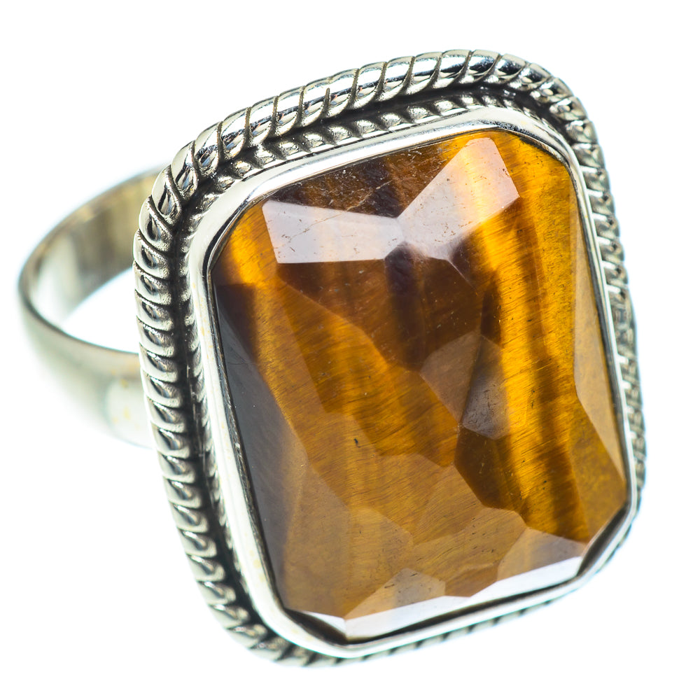 Tiger Eye Rings handcrafted by Ana Silver Co - RING52617