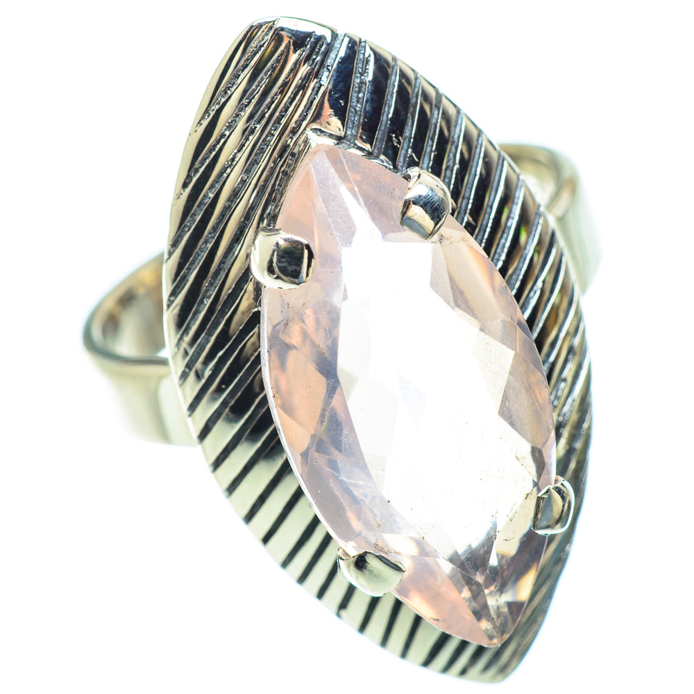 Rose Quartz Rings handcrafted by Ana Silver Co - RING52618