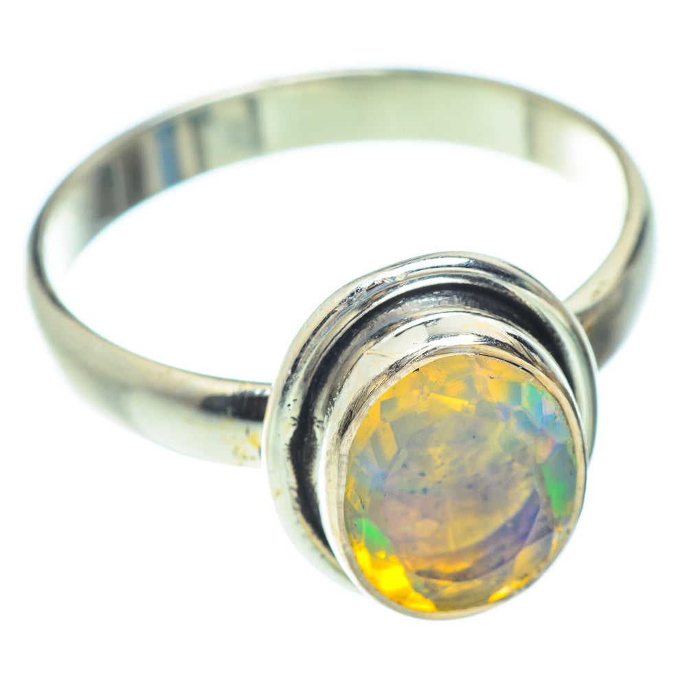 Ethiopian Opal Rings handcrafted by Ana Silver Co - RING52625
