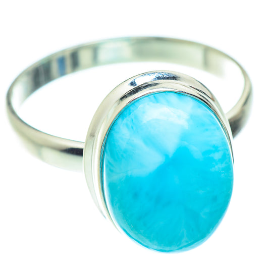 Larimar Rings handcrafted by Ana Silver Co - RING52632