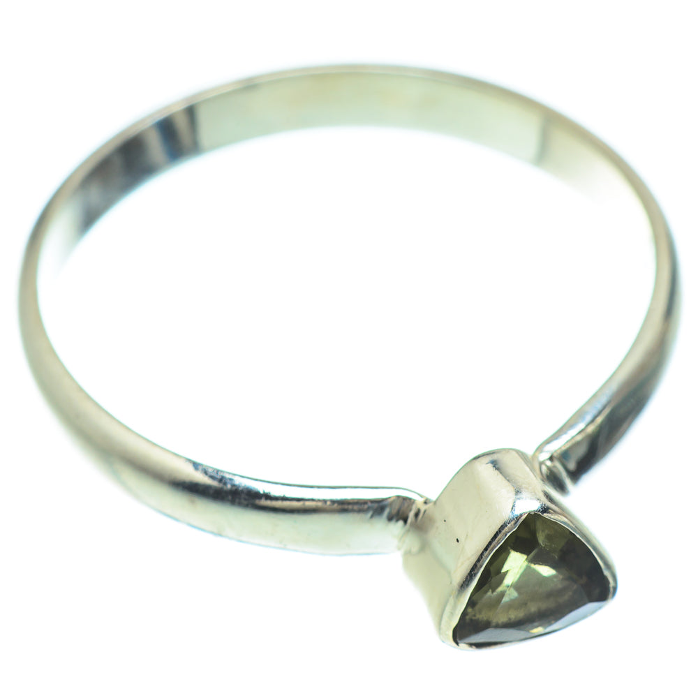 Czech Moldavite Rings handcrafted by Ana Silver Co - RING52662