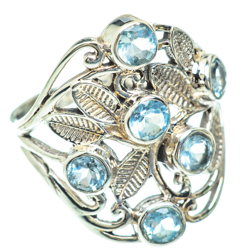 Blue Topaz Rings handcrafted by Ana Silver Co - RING52677