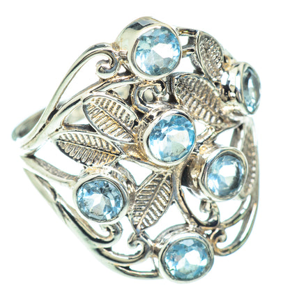 Blue Topaz Rings handcrafted by Ana Silver Co - RING52677