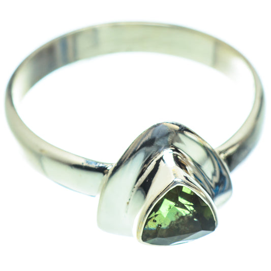 Czech Moldavite Rings handcrafted by Ana Silver Co - RING52780