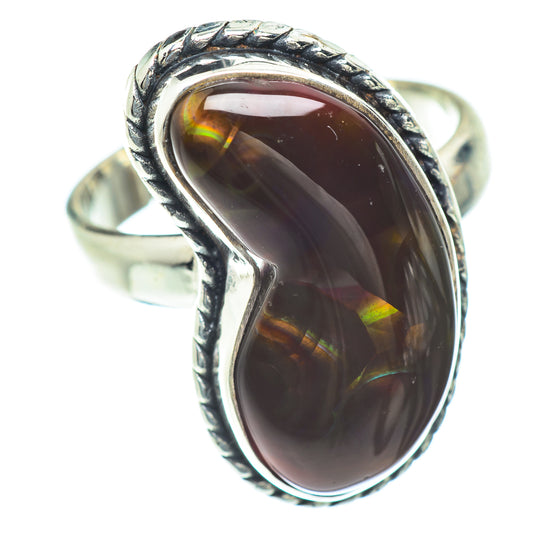 Mexican Fire Agate Rings handcrafted by Ana Silver Co - RING52813