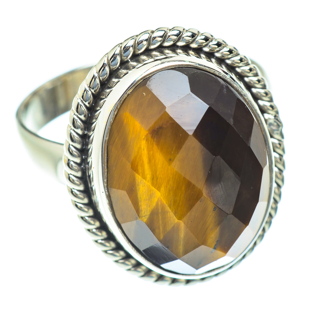 Tiger Eye Rings handcrafted by Ana Silver Co - RING52827