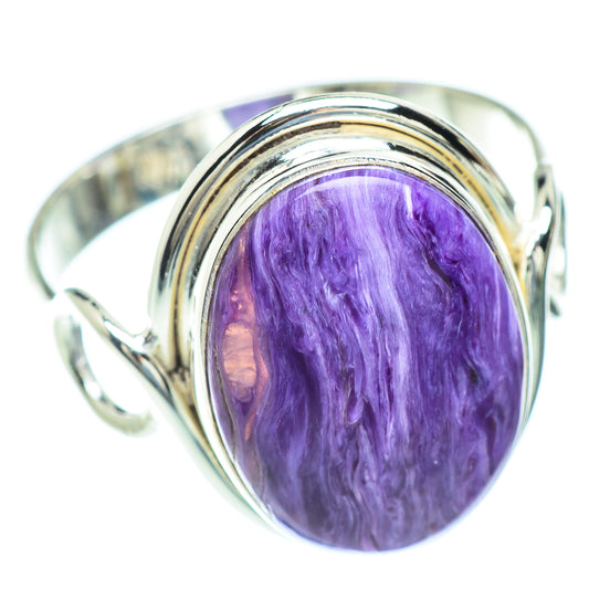 Charoite Rings handcrafted by Ana Silver Co - RING52844