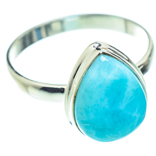 Larimar Rings handcrafted by Ana Silver Co - RING52847