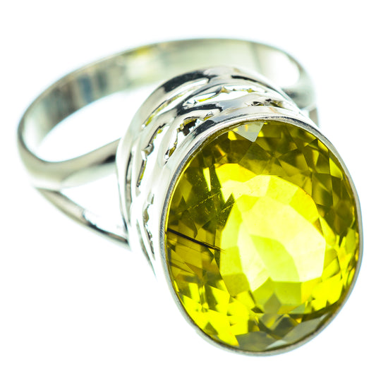 Lemon Quartz Rings handcrafted by Ana Silver Co - RING52940