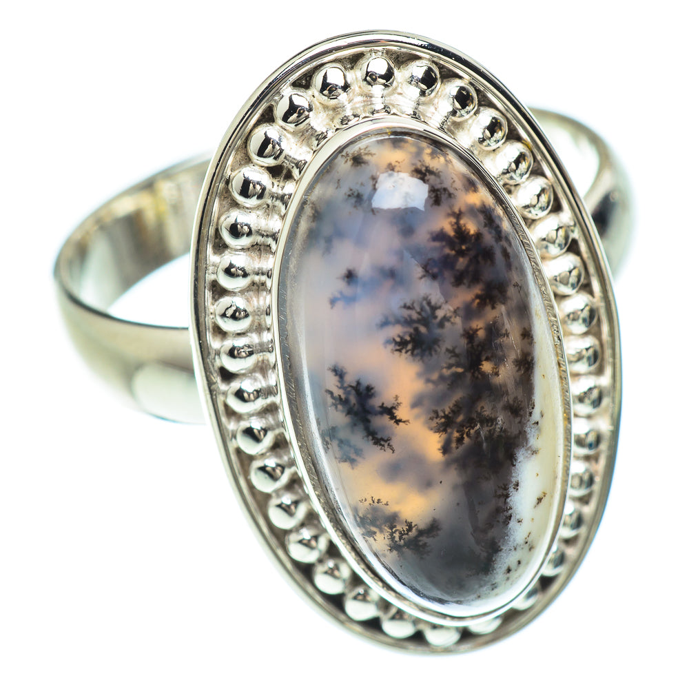 Dendritic Opal Rings handcrafted by Ana Silver Co - RING53005