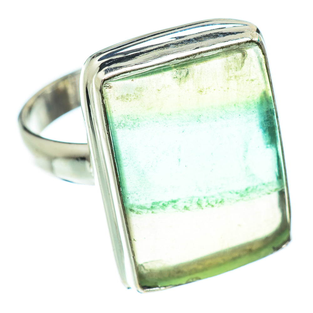 Green Fluorite Rings handcrafted by Ana Silver Co - RING53008
