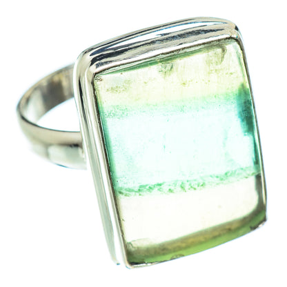 Green Fluorite Rings handcrafted by Ana Silver Co - RING53008