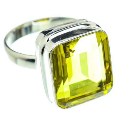 Lemon Quartz Rings handcrafted by Ana Silver Co - RING53015