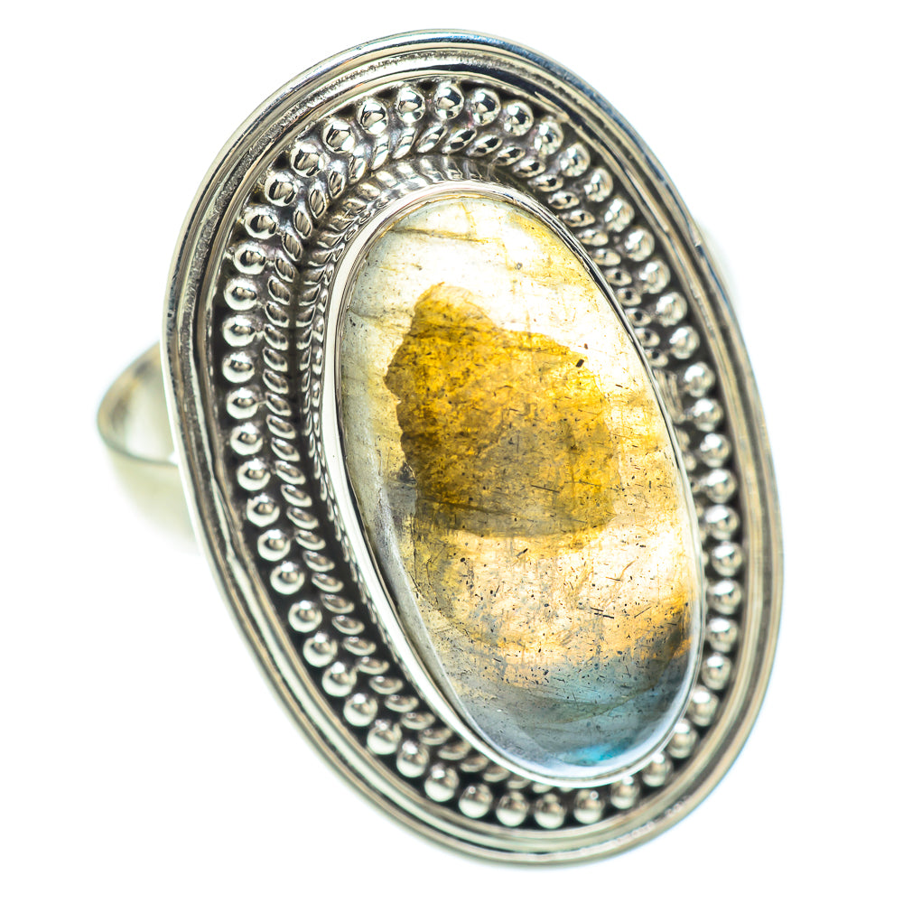 Labradorite Rings handcrafted by Ana Silver Co - RING53067