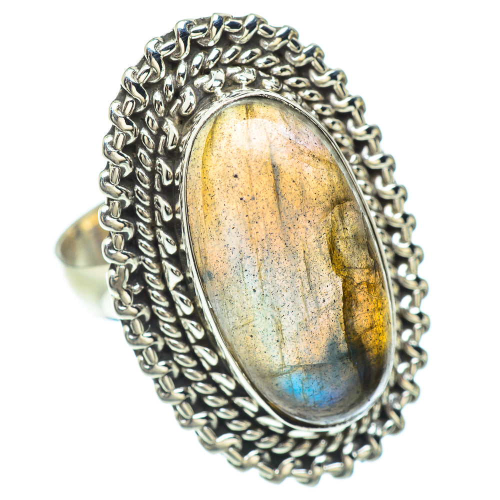 Labradorite Rings handcrafted by Ana Silver Co - RING53088