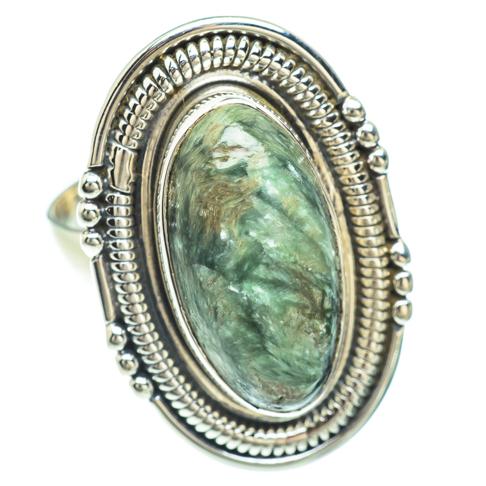 Seraphinite Rings handcrafted by Ana Silver Co - RING53133