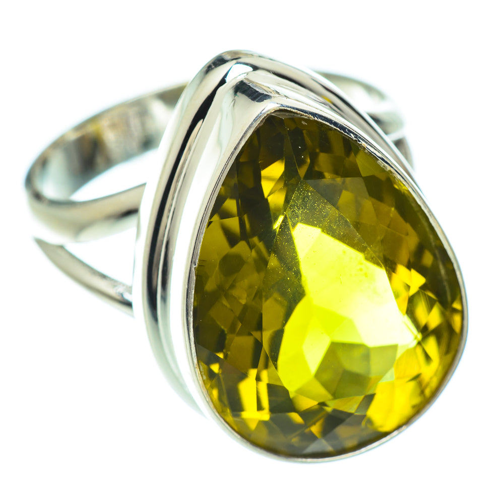 Olive Quartz Rings handcrafted by Ana Silver Co - RING53134