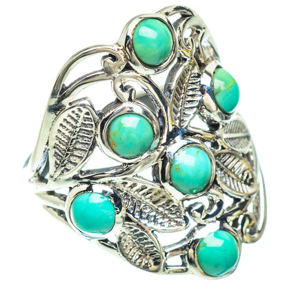 Tibetan Turquoise Rings handcrafted by Ana Silver Co - RING53142