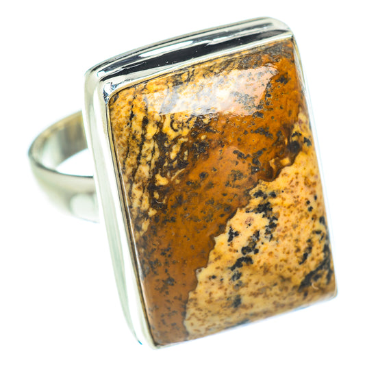 Picture Jasper Rings handcrafted by Ana Silver Co - RING53291