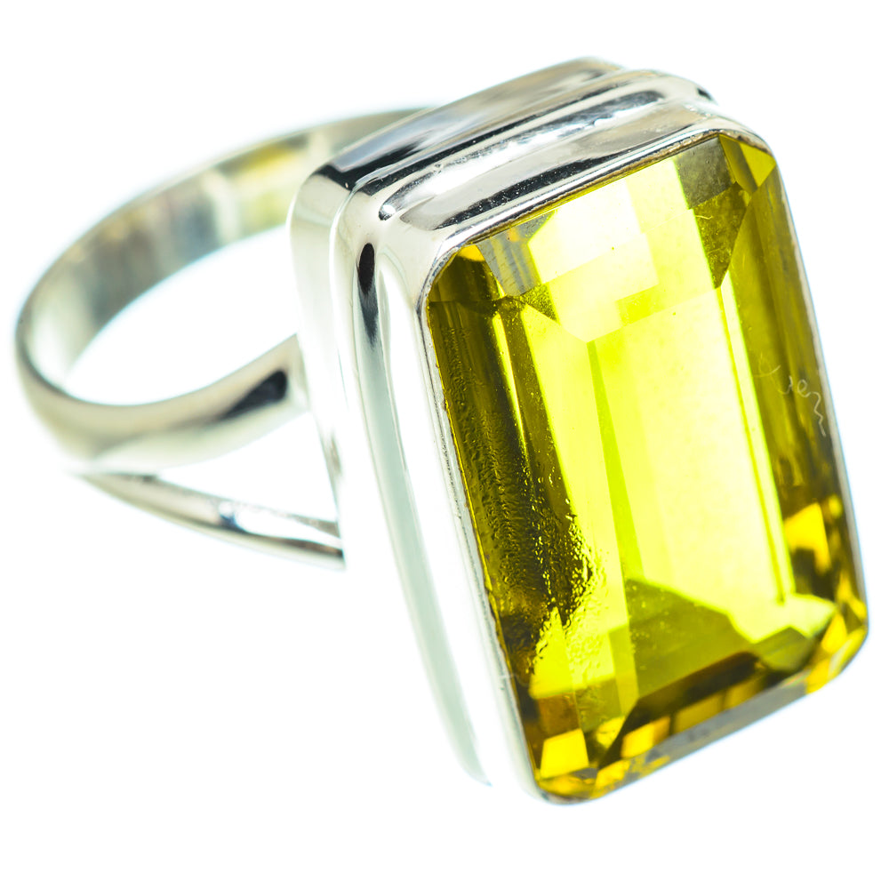 Lemon Quartz Rings handcrafted by Ana Silver Co - RING53323