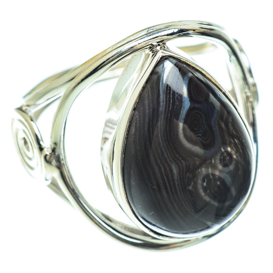 Psilomelane Rings handcrafted by Ana Silver Co - RING53347