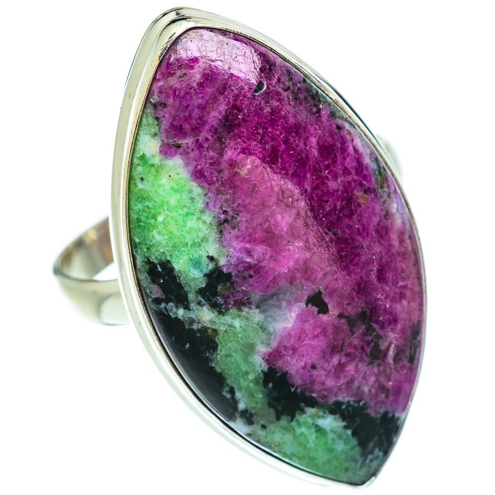 Ruby Zoisite Rings handcrafted by Ana Silver Co - RING53357