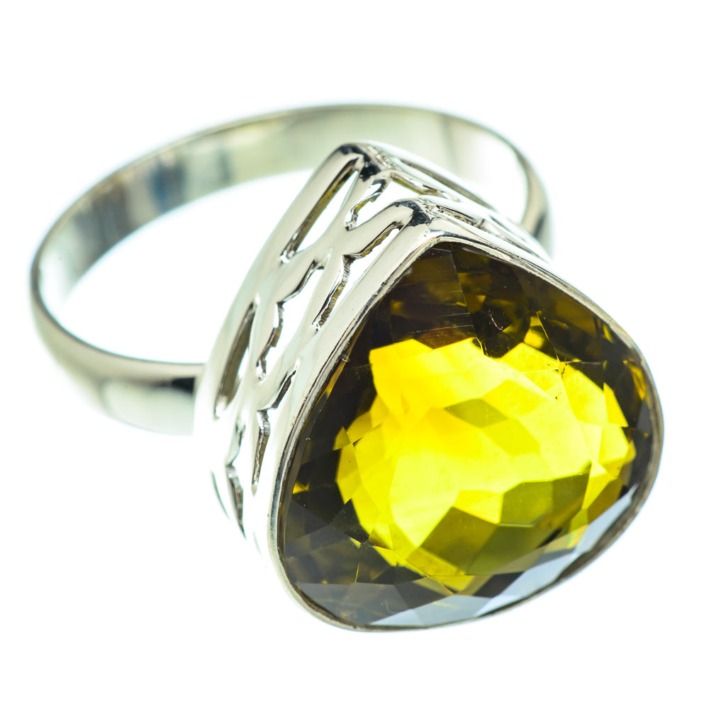 Olive Quartz Rings handcrafted by Ana Silver Co - RING53367