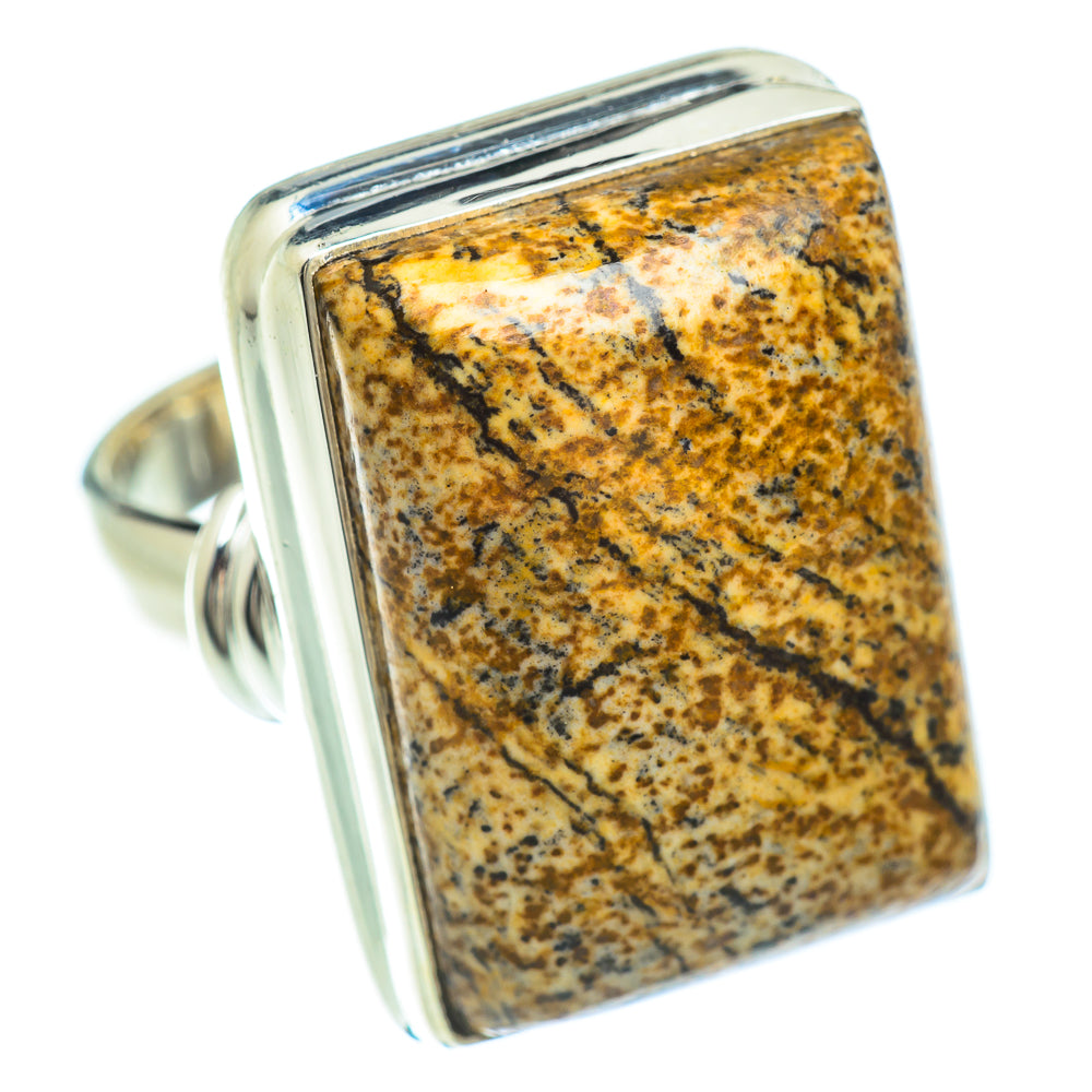 Picture Jasper Rings handcrafted by Ana Silver Co - RING53368
