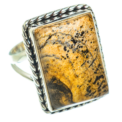 Picture Jasper Rings handcrafted by Ana Silver Co - RING53372