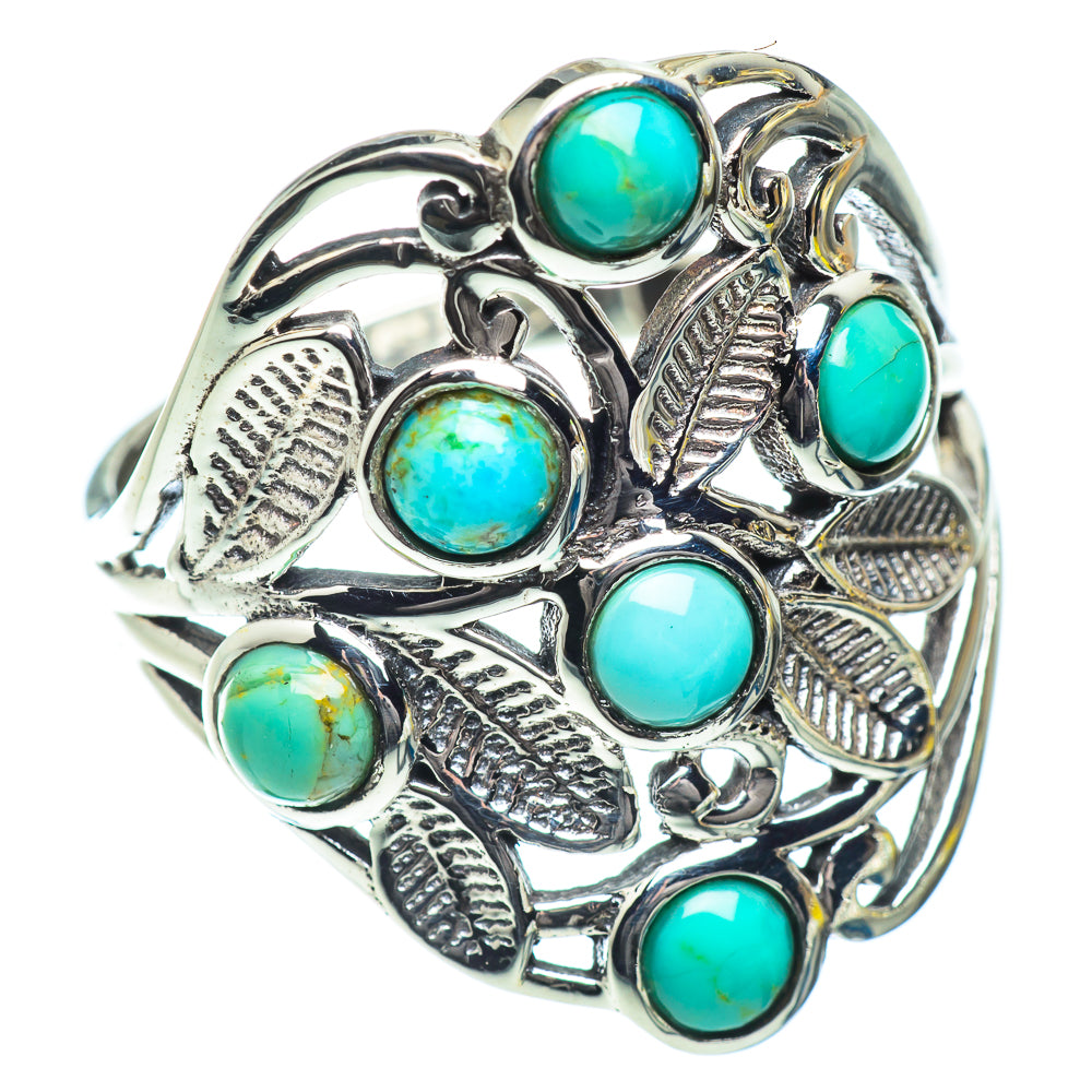Tibetan Turquoise Rings handcrafted by Ana Silver Co - RING53388