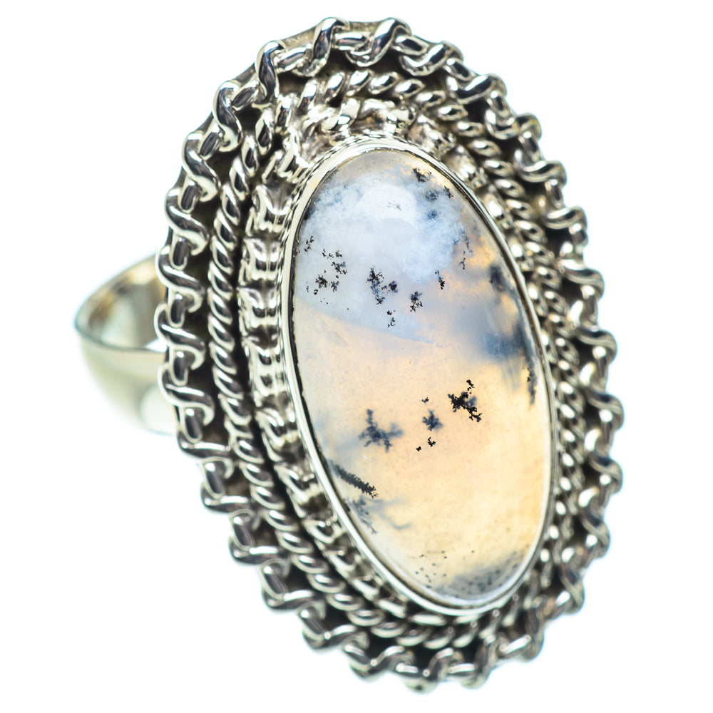 Dendritic Opal Rings handcrafted by Ana Silver Co - RING53406