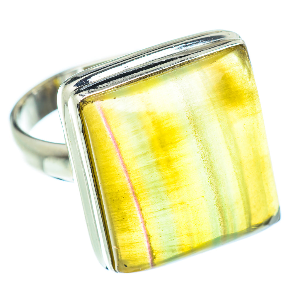 Green Fluorite Rings handcrafted by Ana Silver Co - RING53408