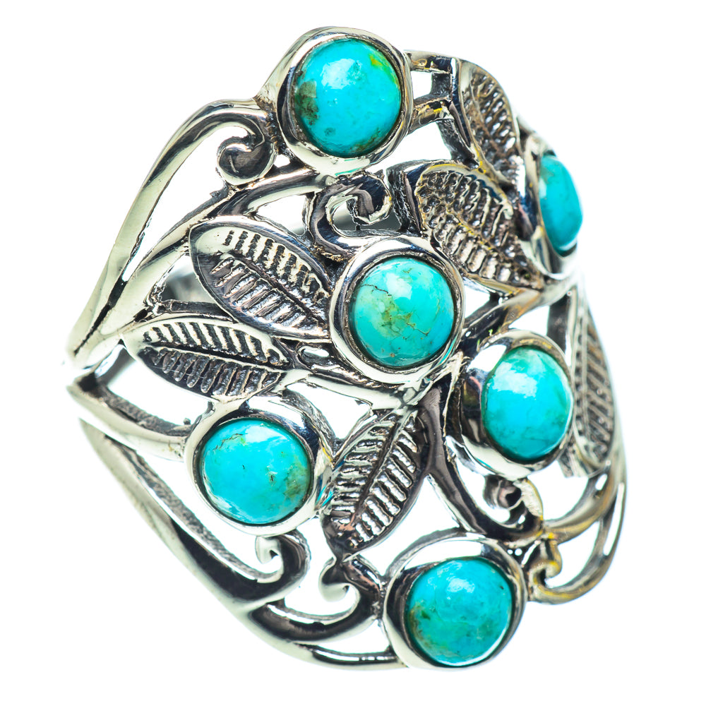 Tibetan Turquoise Rings handcrafted by Ana Silver Co - RING53421