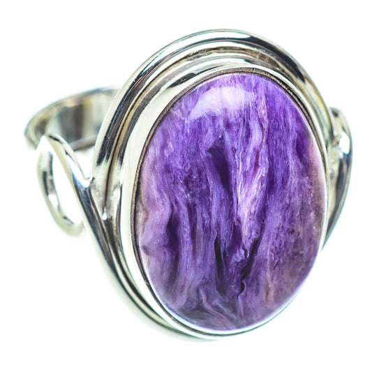 Charoite Rings handcrafted by Ana Silver Co - RING53455