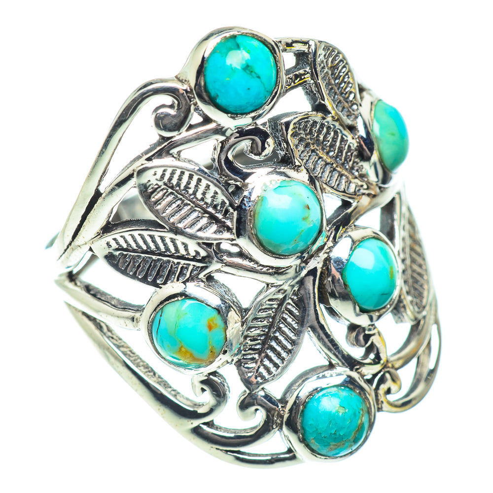 Tibetan Turquoise Rings handcrafted by Ana Silver Co - RING53494