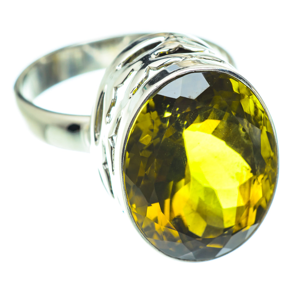 Olive Quartz Rings handcrafted by Ana Silver Co - RING53571