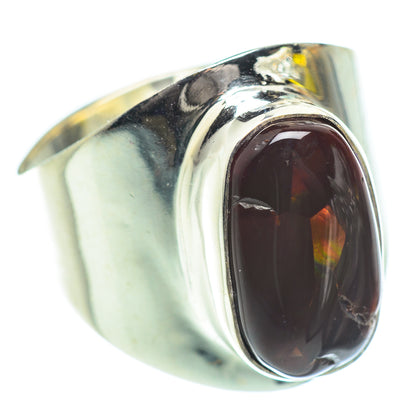 Mexican Fire Agate Rings handcrafted by Ana Silver Co - RING53614