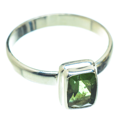 Czech Moldavite Rings handcrafted by Ana Silver Co - RING53648
