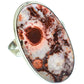 Gigantic Poppy Jasper Rings handcrafted by Ana Silver Co - RING53692