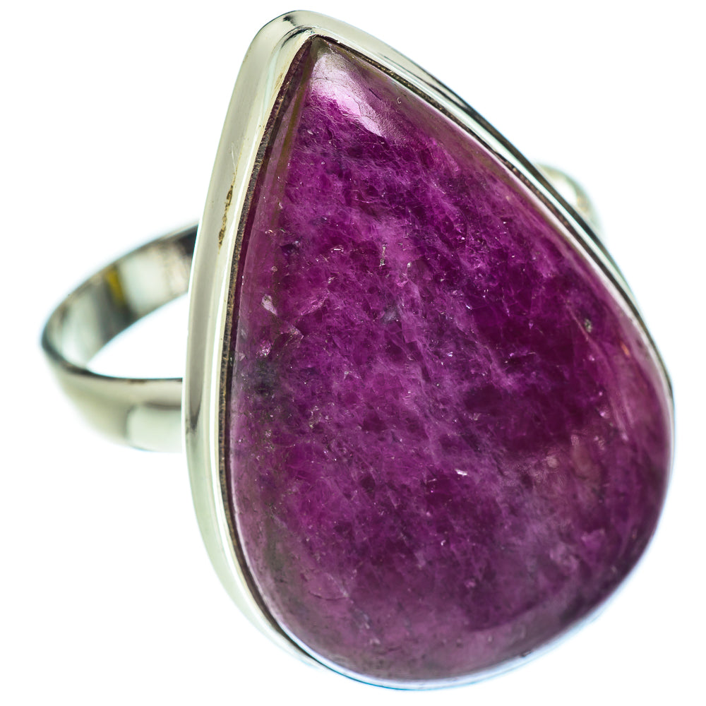 Ruby Zoisite Rings handcrafted by Ana Silver Co - RING53699