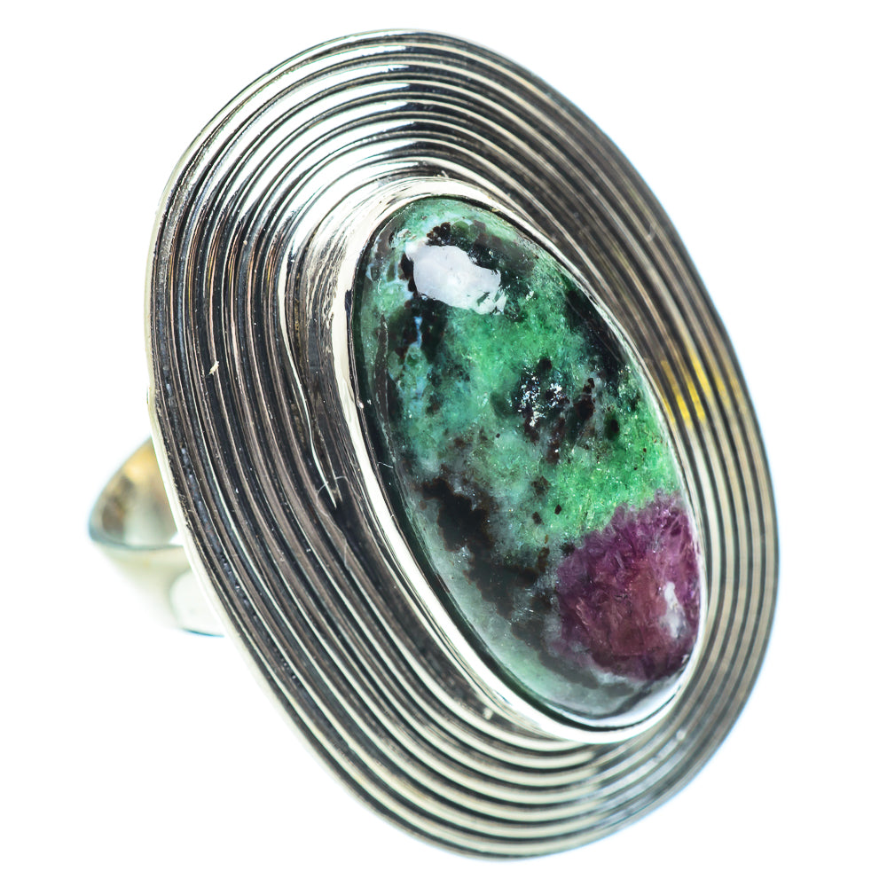 Ruby Zoisite Rings handcrafted by Ana Silver Co - RING53729