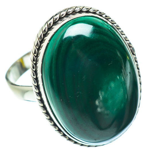Malachite Rings handcrafted by Ana Silver Co - RING53730