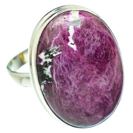 Ruby Fuchsite Rings handcrafted by Ana Silver Co - RING53777