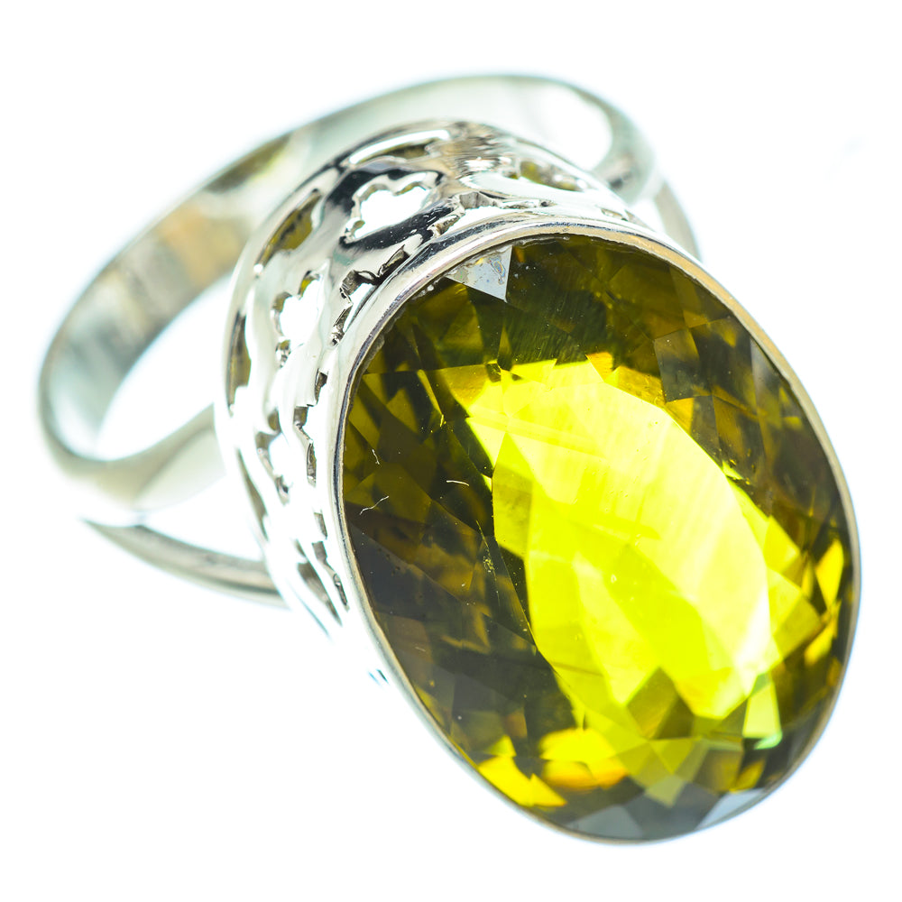 Olive Quartz Rings handcrafted by Ana Silver Co - RING53828