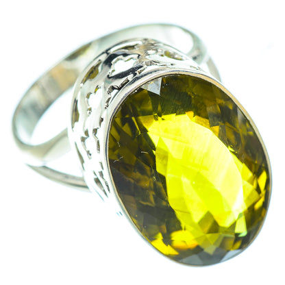 Olive Quartz Rings handcrafted by Ana Silver Co - RING53828