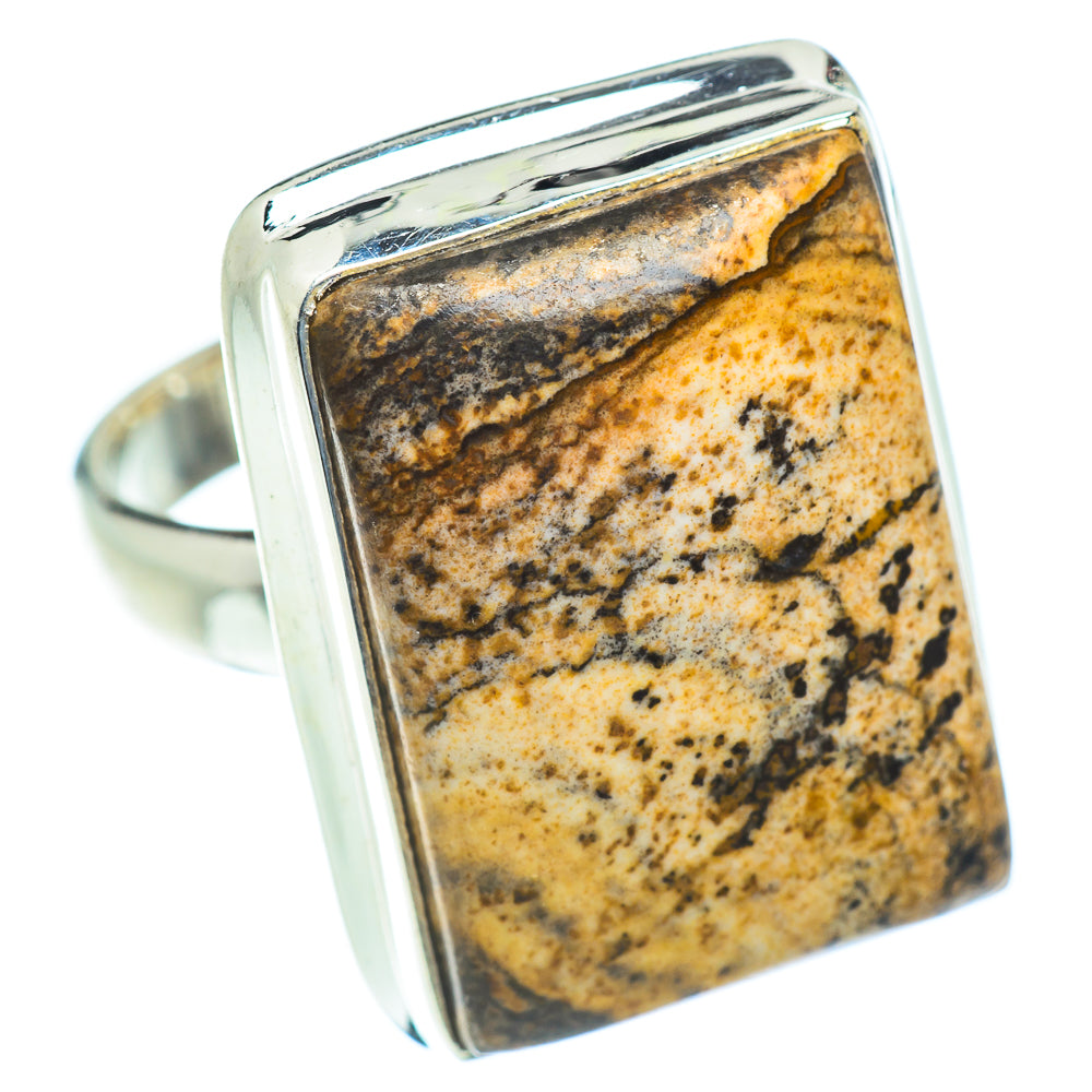 Picture Jasper Rings handcrafted by Ana Silver Co - RING53835